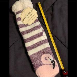 Sherpa flamingo socks